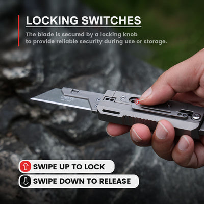 The JetFlick - Innovative Titanium Knife with Unique Opening