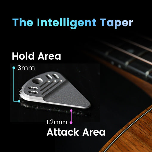 ResoTi | Titanium Guitar Pick with Sweat-Activated Grip