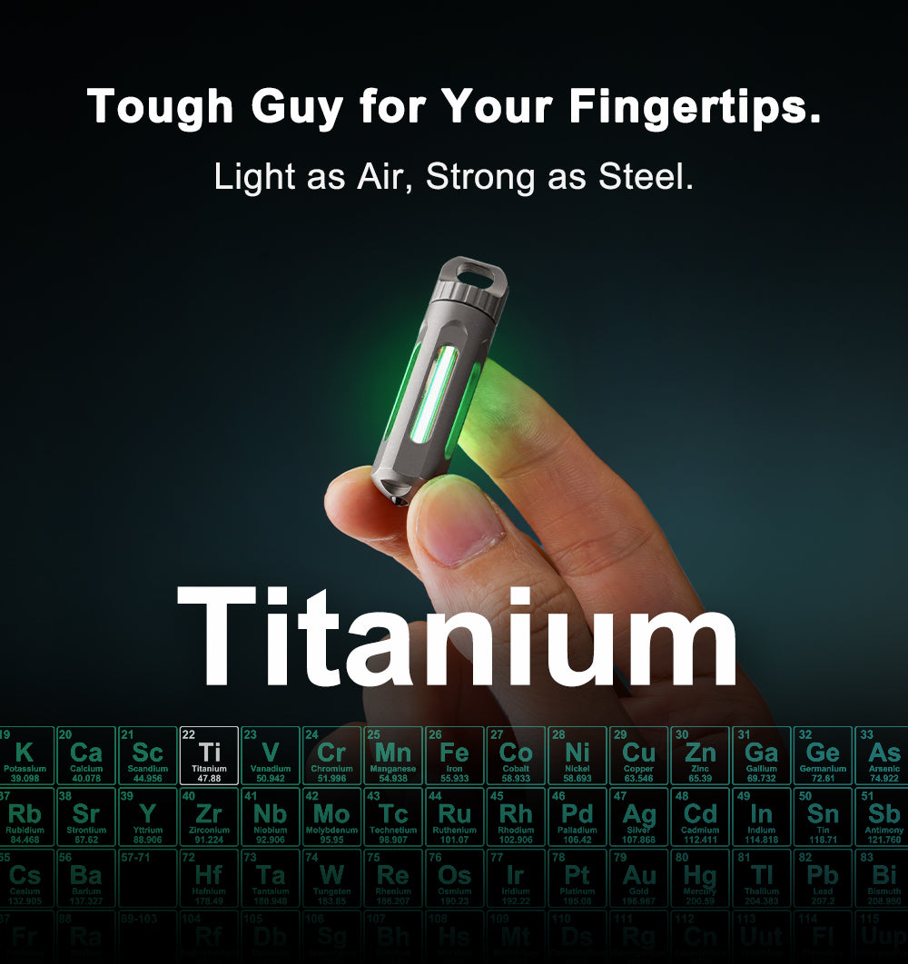 NoxTi: The Tritium Keychain—Carry the Glow. Own the Night.