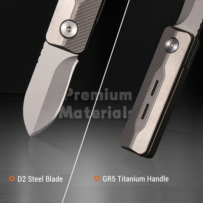 TiNova: Magnetic Titanium Mini EDC Knife & Fidget Tool