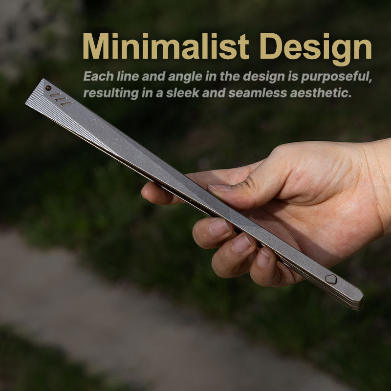 The Galaxy: Titanium EDC Kung Fu Folding Fan/ Emergency Tool