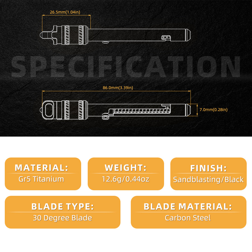 AcePick Pro: Titanium Quick-Release Multitool Toothpick
