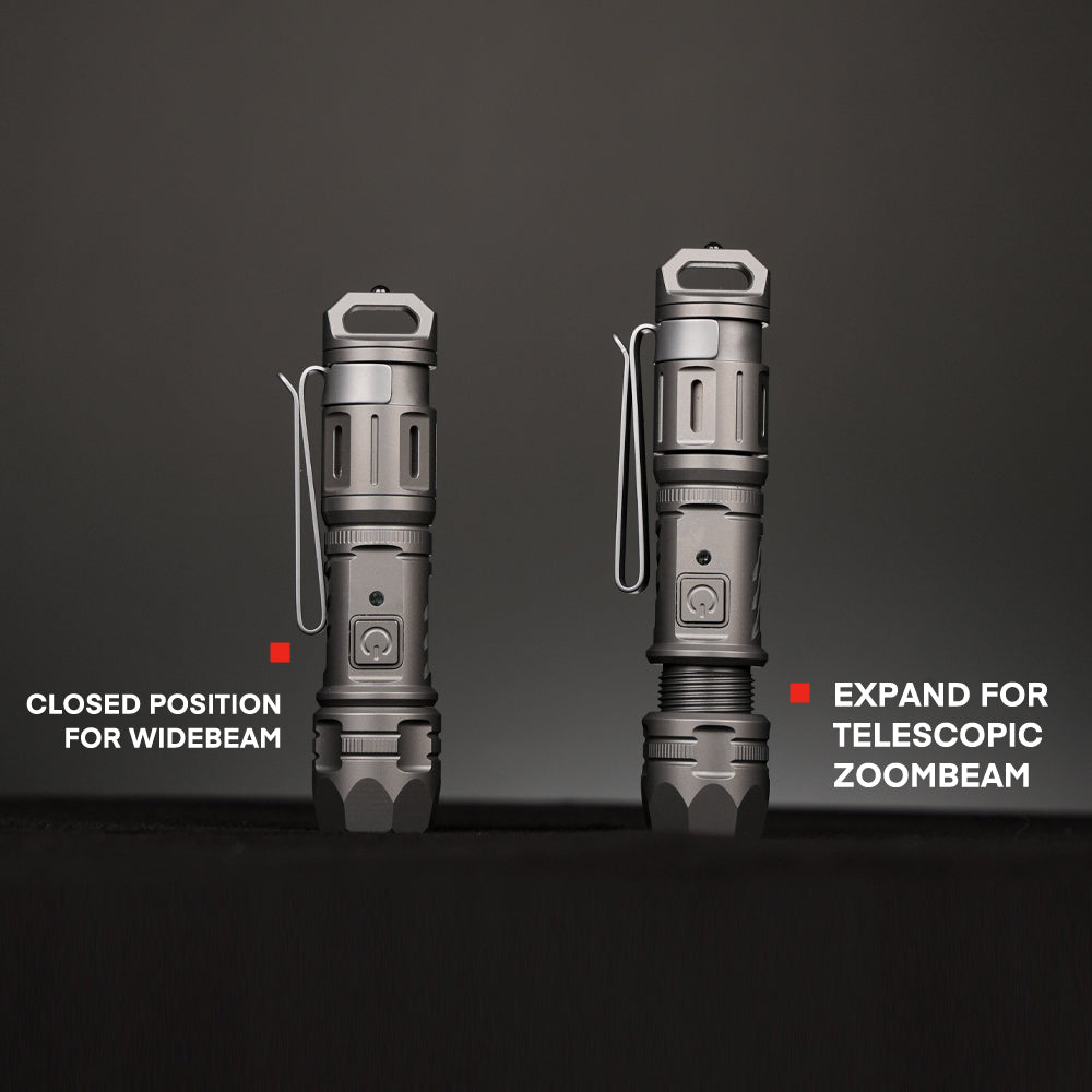 TiScope: The Compact Titanium Zoom Light for Everyday Carry