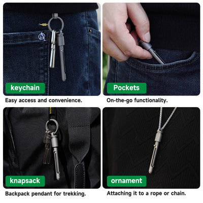 The AcePick - Titanium Quick Release Toothpick & Multi-tool