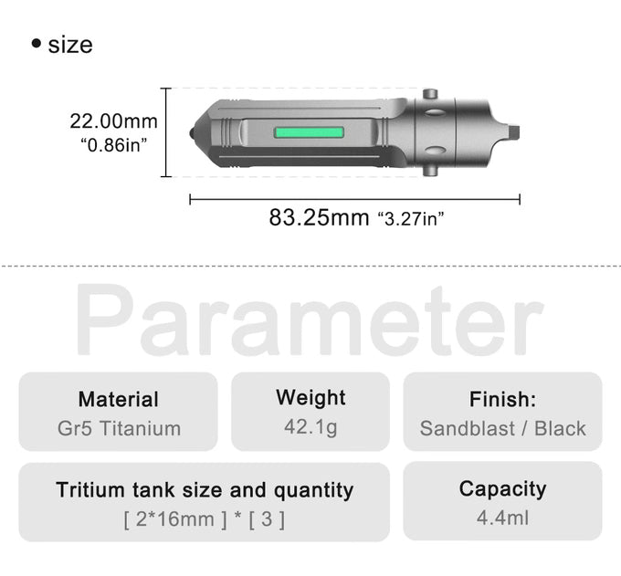 Vaultik: Magnetic Quick-Release Titanium EDC Capsule