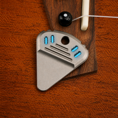 ResoTi | Titanium Guitar Pick with Sweat-Activated Grip
