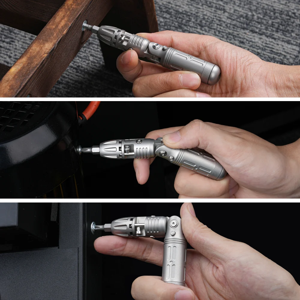 Arcos Driver: 4-Angle Foldable Titanium Ratchet Screwdriver