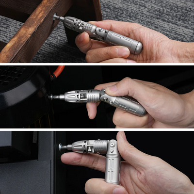 Arcos Driver: 4-Angle Foldable Titanium Ratchet Screwdriver