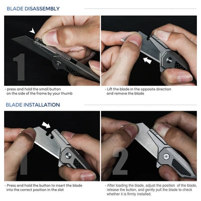The WindSlice: Mini EDC Titanium Folding Utility Knife