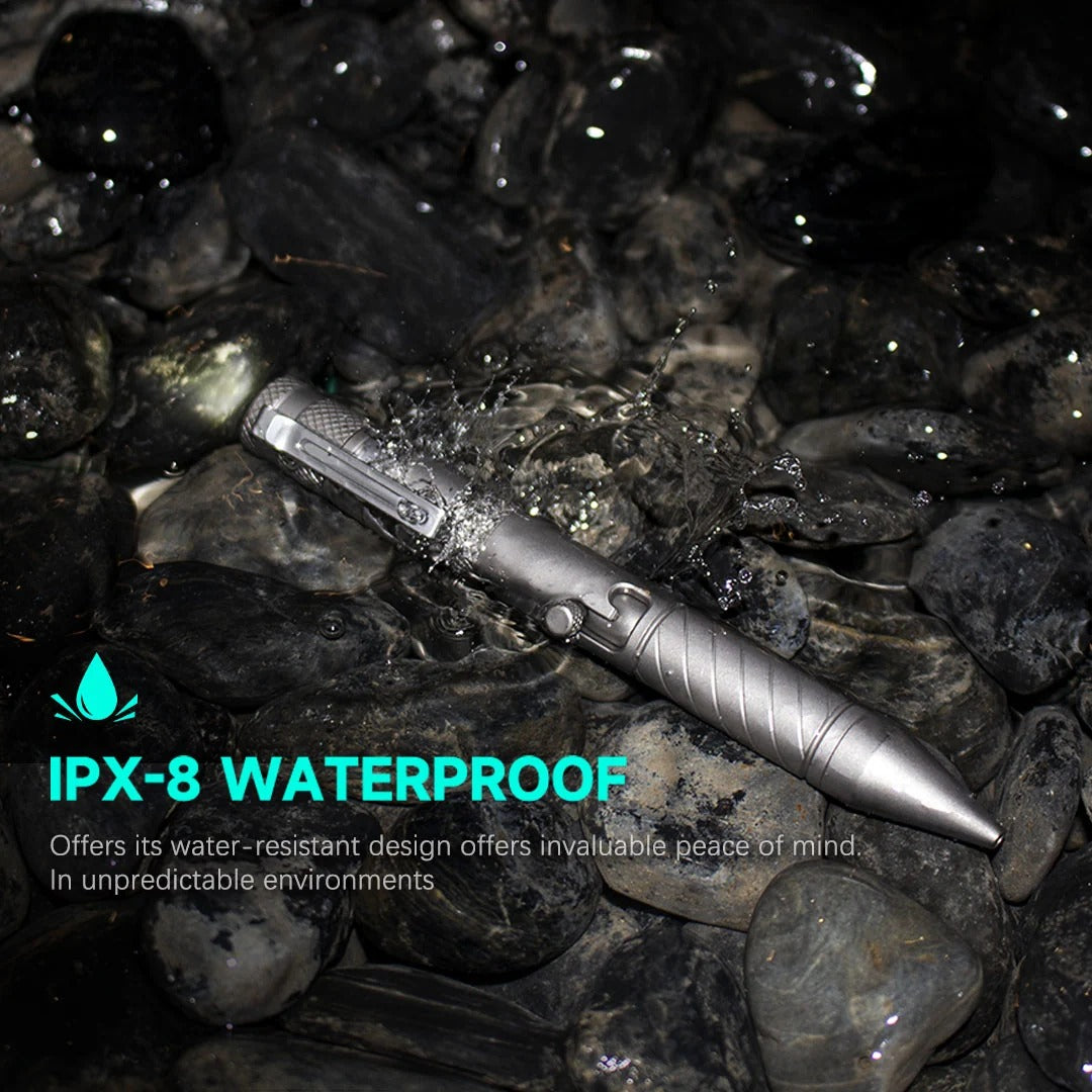 The BoltLite:Modular Titanium EDC Pen & Flashlight & Pry Bar