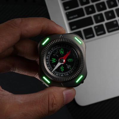 CompaX — A Titanium Compass with Multiple Carry Options