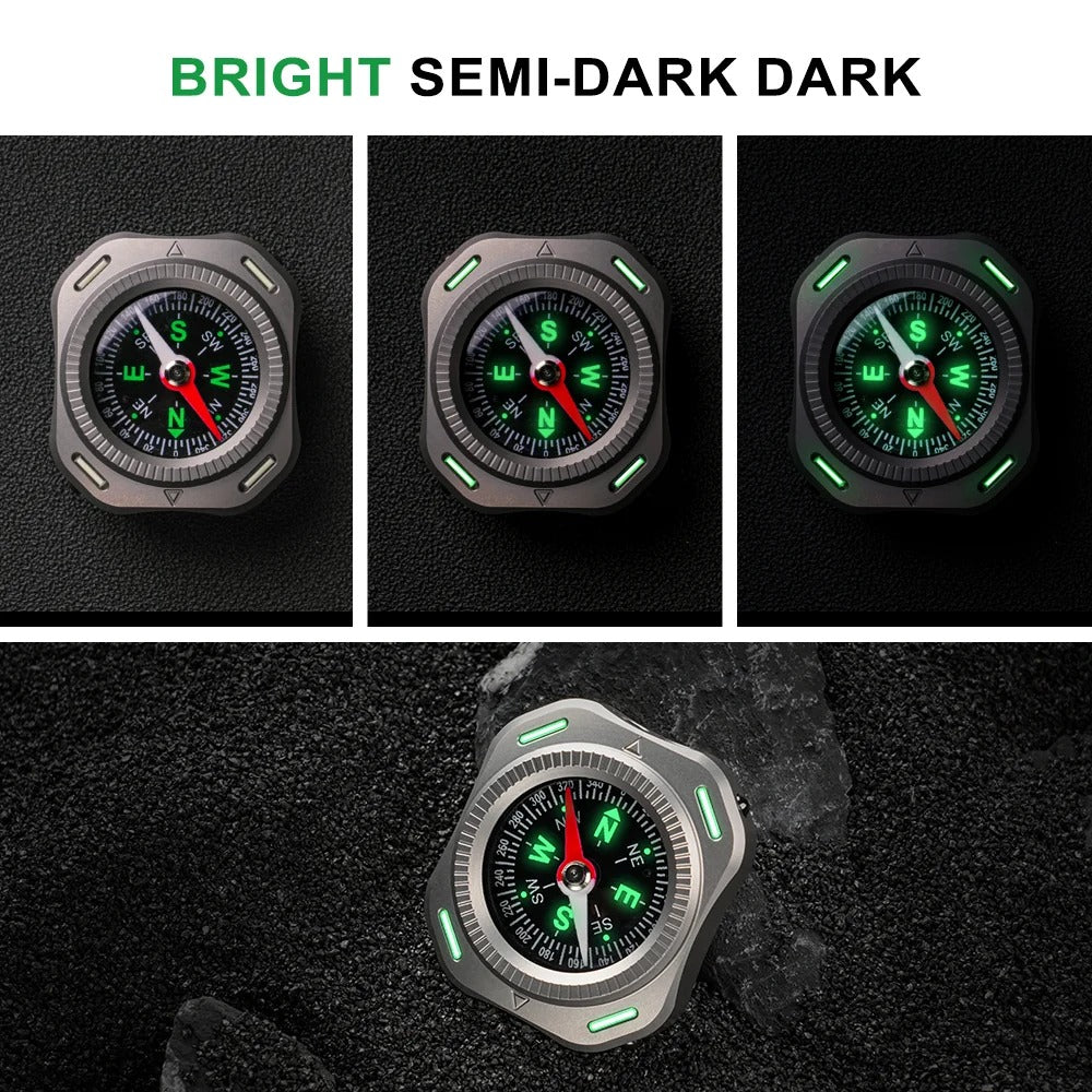 CompaX — A Titanium Compass with Multiple Carry Options