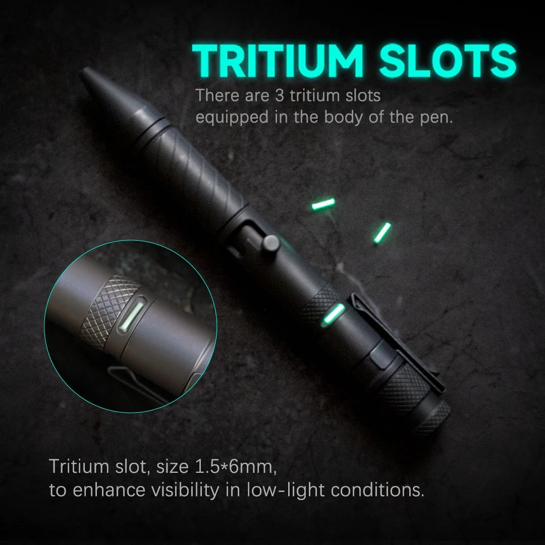 The BoltLite:Modular Titanium EDC Pen & Flashlight & Pry Bar