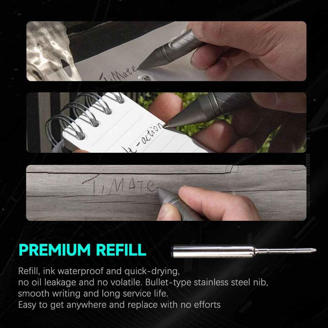 The BoltLite:Modular Titanium EDC Pen & Flashlight & Pry Bar