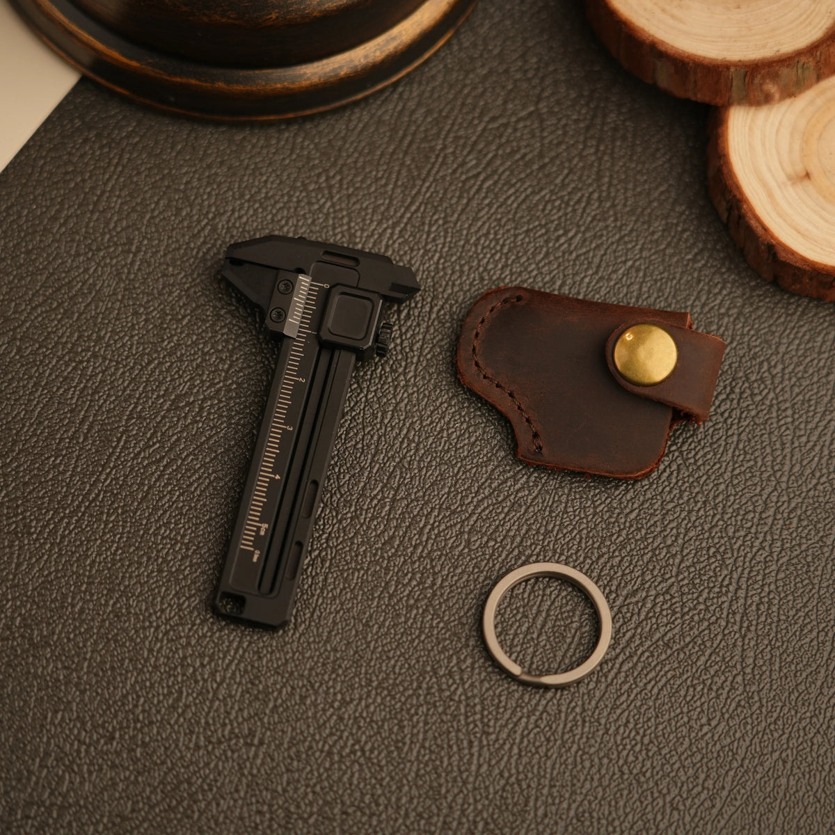 TiCal Pro - Titanium Mini Caliper with 7+ Functions in One