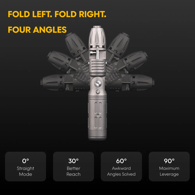 Arcos Driver: 4-Angle Foldable Titanium Ratchet Screwdriver