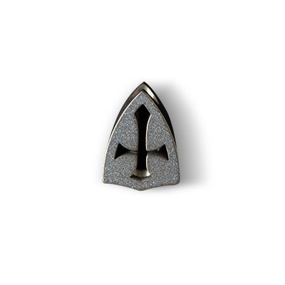 Cross-Cutout Titanium Bead