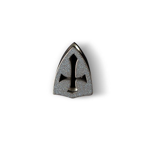 Cross-Cutout Titanium Bead